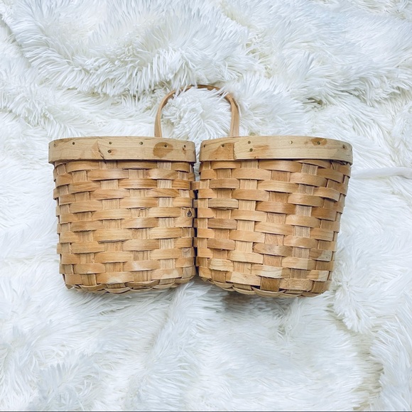 Boho | Vintage Wicker/Woven Double Wine Tote - Picture 10 of 14